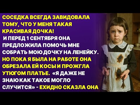 Видео: СОСЕДКА ИЗУРОДОВАЛА МОЮ ДОЧЬ перед школьной линейкой! Но я ей отомстила...
