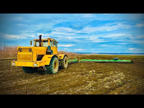 Видео: Боронование. К-700 7511 с боронами VELES АГС-22-2У