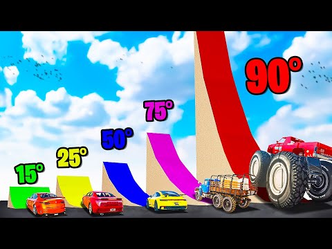 Видео: САМАЯ БОЛЬШАЯ РАМПА! ПРЫЖКИ С ОГРОМНЫХ ГОРОК В BeamNG.drive