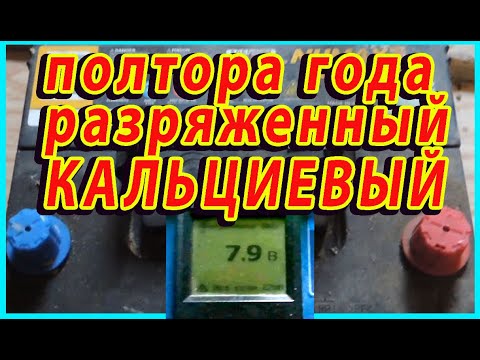 Видео: Отдали простоявший 1.5 года разряженным  аккумулятор