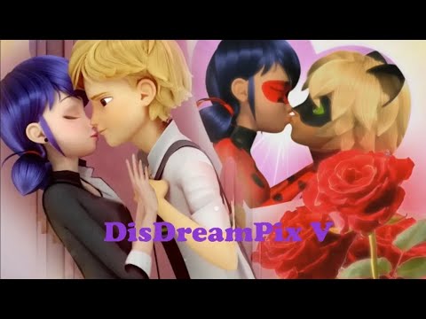 Видео: Все поцелуи (или почти поцелуи) Маринетт (ЛедиБаг) и Адриана (Супер-Кота Нуара) в сезонах 1 и 2