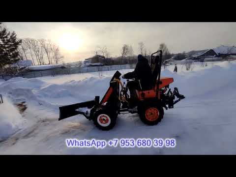 Видео: Снеговой отвал на самодельный минипогрузчик.
