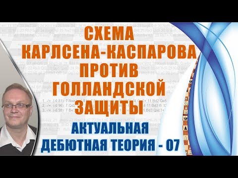 Видео: Схема Карлсена-Каспарова против Голландской защиты. Актуальная теория 07. Игорь Немцев, шахматы