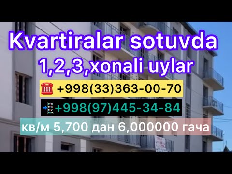 Видео: Arzon narxda kvartiralar sotuvda ☎️(97)445-34-84.Xonqa Oqsaroy в прямом эфире!