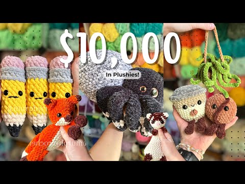 Видео: 10 000 долларов в амигуруми. Как выглядят 10 000 долларов в плюшевых игрушках? Всё, что я принёс ...