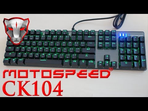 Видео: Обзор Motospeed CK104 механическая клавиатура с русским + LED