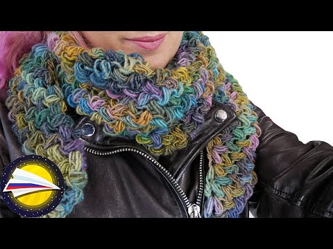 Видео: Милый детский шарф крючком | Мастер классы по вязанию зимних вещей