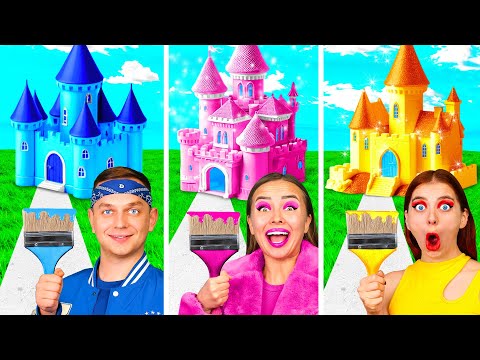 Видео: Домики Одного Цвета Челлендж | Смешные Cитуации от Fun Fun Challenge