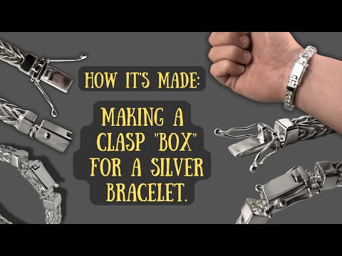 Видео: Как это сделано: Изготовление застежки «коробочка» для серебряного браслета.