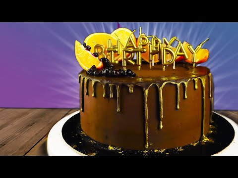 Видео: Удиви гостей невероятным праздничным тортом/Шоколадно-апельсиновый торт