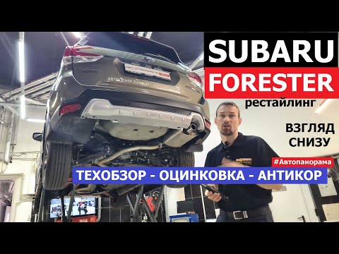 Видео: Всё о Subaru Forester Fl тех обзор на подъёмнике Как устроен Замер лкп Оцинковка заводской антикор