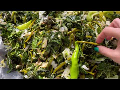 Видео: Корейские листочки на зиму! Приготовили тяймитике)