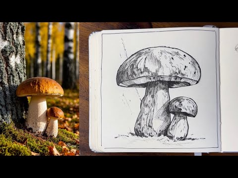 Видео: Простой скетч для начинающих | процесс рисования | simple sketch for beginners 
