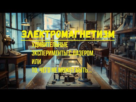 Видео: Электромагнетизм: удивительные эксперименты с лазером, или то, чего не может быть...