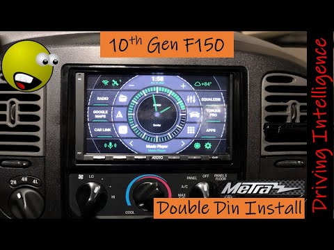 Видео: Установка двухдиновой магнитолы: F150 10-го поколения 1997–2004 гг., Lincoln Navigator 1998–2002 ...