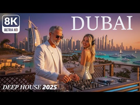 Видео: [8K] Дубай ✨ Вокальный Deep House 2025 | Роскошное пляжное настроение