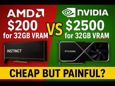 Видео: Radeon Instinct MI50 — 32 ГБ видеопамяти всего за $200