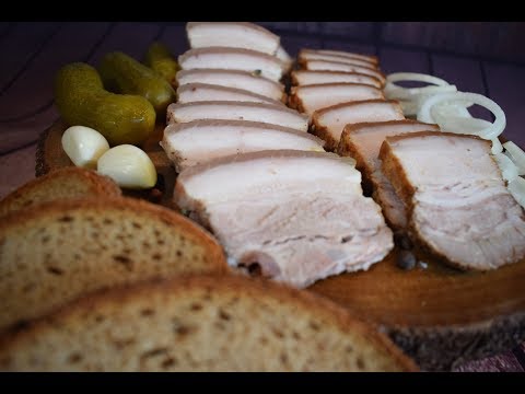 Видео: Сало варёное в пакете,тает во рту!