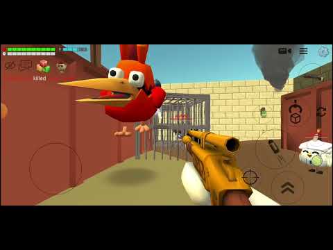 Видео: игра в Chicken Gun roblox Minecraft