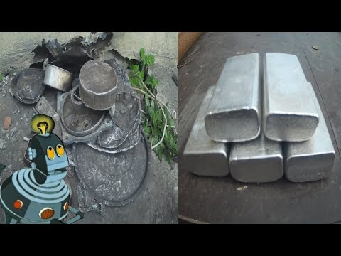 Видео: Плавка алюминия (7)перекопал участок.