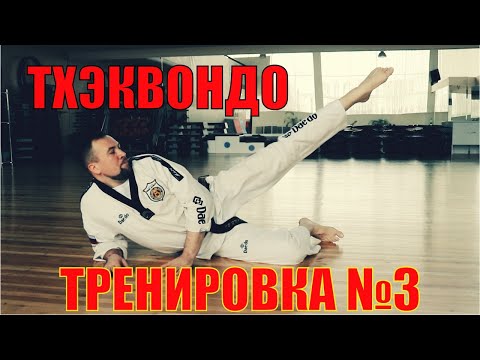 Видео: Тхэквондо. Тренировка №3. Школа боевых искусств Демида Момота. Тренер - Евгений Леонов.
