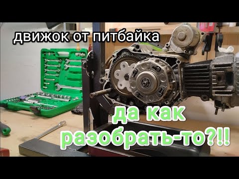 Видео: Разборка двигателя питбайка. Что внутри?