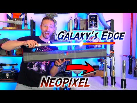 Видео: Новинка! Энакин Скайуокер на краю галактики, меняющий цвет светового меча против трёх неопикселей!