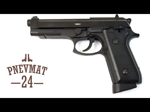 Видео: Пневматический пистолет Gletcher TAR92 Auto (Beretta)