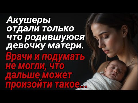 Видео: Акушеры отдали родившуюся девочку матери, но потом произошло такое