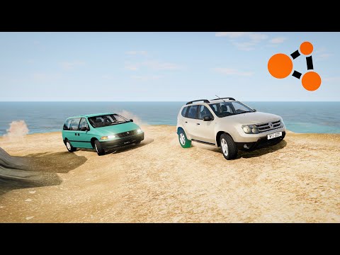 Видео: BeamNG.drive - гоняем на двух автомобилях по карте "Gull Coast"