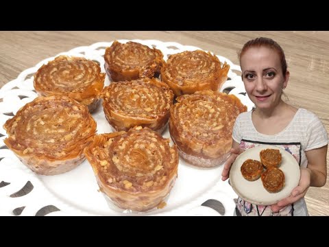 Видео: Домашна баклава с орехи! Лесна рецепта за баклава "Розички" с готиви кори!