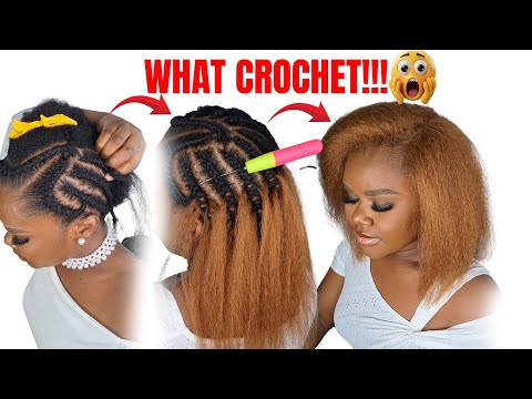 Видео: КАКОЕ ВЯЗАНИЕ КРЮЧКОМ!!😳 Самая детальная невидимая линия роста волос на моих волосах 4c