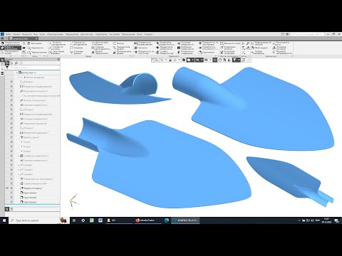 Видео: Моделирование садовой лопатки в Компас-3D