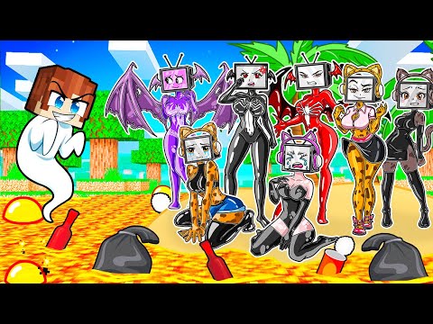 Видео: Я СТАЛ ПРИЗРАКОМ И ЗАТРОЛЛИЛ ВСЕХ ТВ ВУМЕН В МАЙНКРАФТ! КРАСЯ TV WOMAN MINECRAFT