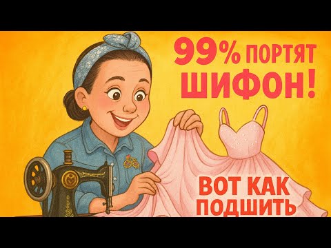 Видео: Почему я работаю только на простых швейных машинах+Лучший способ подшить  юбку из тонкой ткани