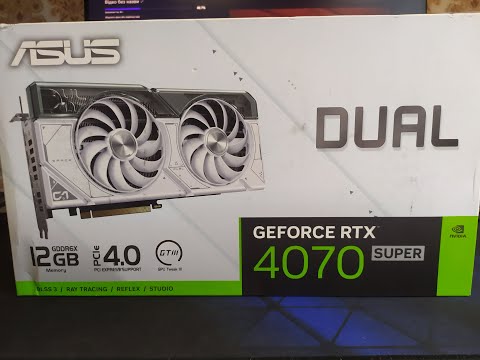 Видео: Asus Dual Rtx 4070 Super White - тест температур