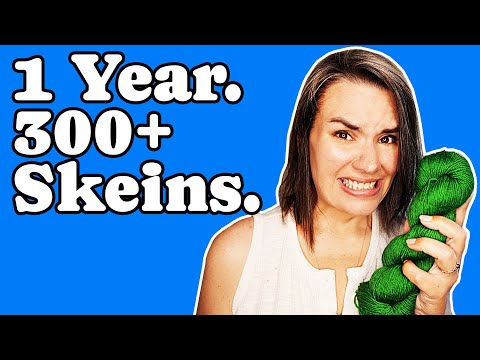 Видео: Экскурсия «Chaotic Yarn Stash»: 300 мотков пряжи за 14 месяцев