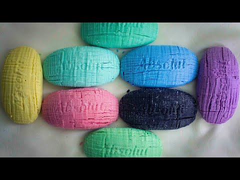 Видео: ASMR Мыло 💙Хрустящие кубики. Абсолют набор 💛
