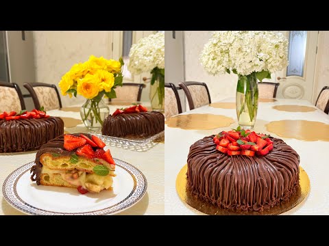 Видео: Самый вкусный Мега торт🔥🔥🔥выпросила для вас рецепт у шефкондитера.Заварной торт