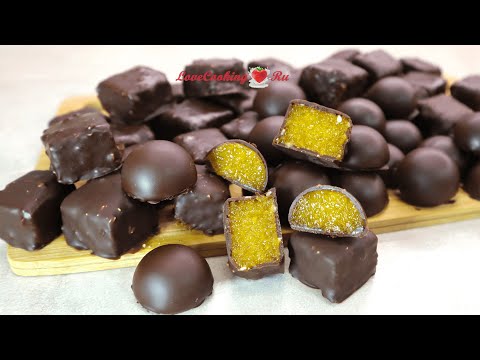 Видео: Тыквенный мармелад в шоколаде | Домашние конфеты с тыквой | LoveCookingRu