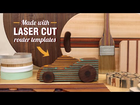 Видео: Изготовление шаблонов для лазерной резки с помощью моего Glowforge