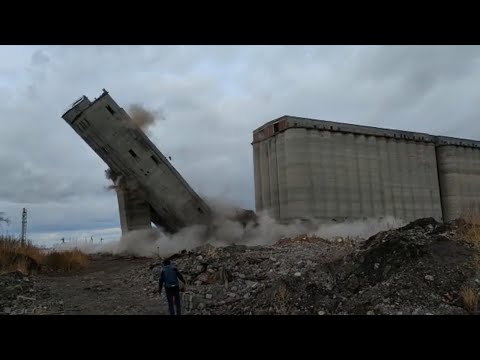 Видео: Взорвали элеватор, где хранился стратегический запас СССР