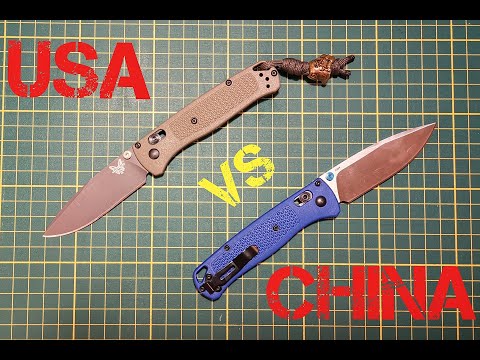 Видео: Benchmade Bugout сравнение оригинала и копии из Китая