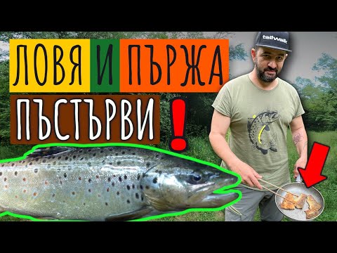 Видео: Риболов и приготвяне на ПЪСТЪРВА на открито!