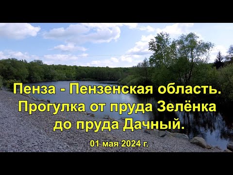 Видео: Пенза - Пензенская область. Прогулка от пруда Зелёнка до пруда Дачный. 01.05.2024.