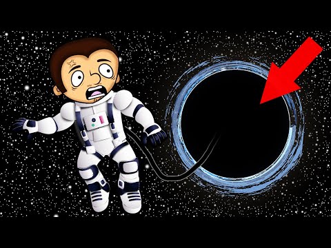 Видео: Что если человек упадёт в чёрную дыру?