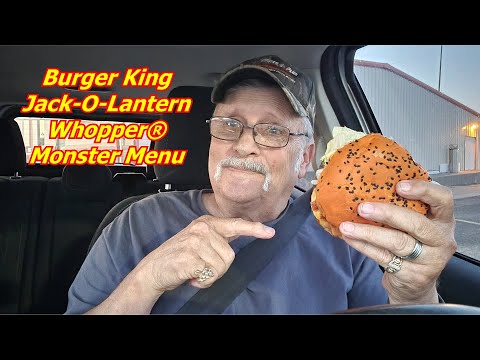 Видео: Дегустация меню Jack-O-Lantern Whopper® Monster от Burger King: вкусно ли это?