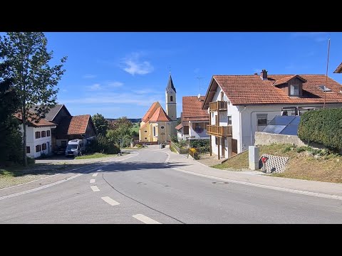Видео: Село в Німеччині. Як виглядає село біля Альп. Aufkirch