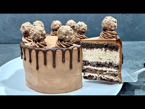 Видео: Торт «ФЕРРЕРО РОШЕ» с ЧИЗКЕЙКОМ ! Очень вкусный шоколадный торт! Попробуйте!