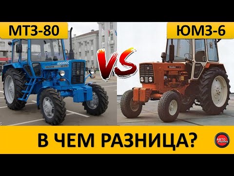 Видео: Чем тракторы МТЗ-80 отличаются от ЮМЗ-6?